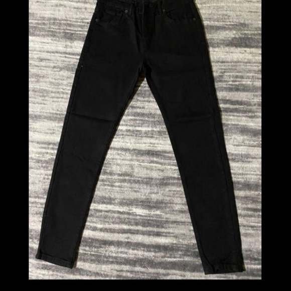 Denim - Slim Fit High Waisted Boyfriend Jean Straight Leg Blue Women Size 26